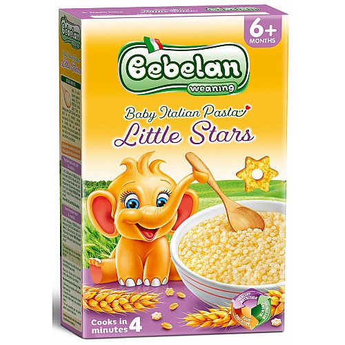 BEBELAN LITTLE STARS Бебешка паста ЗВЕЗДИЧКИ 6+ мес. 350г