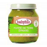 Baby Bio Зеленчуково пюре Картофи и спанак 4+ 130 гр.